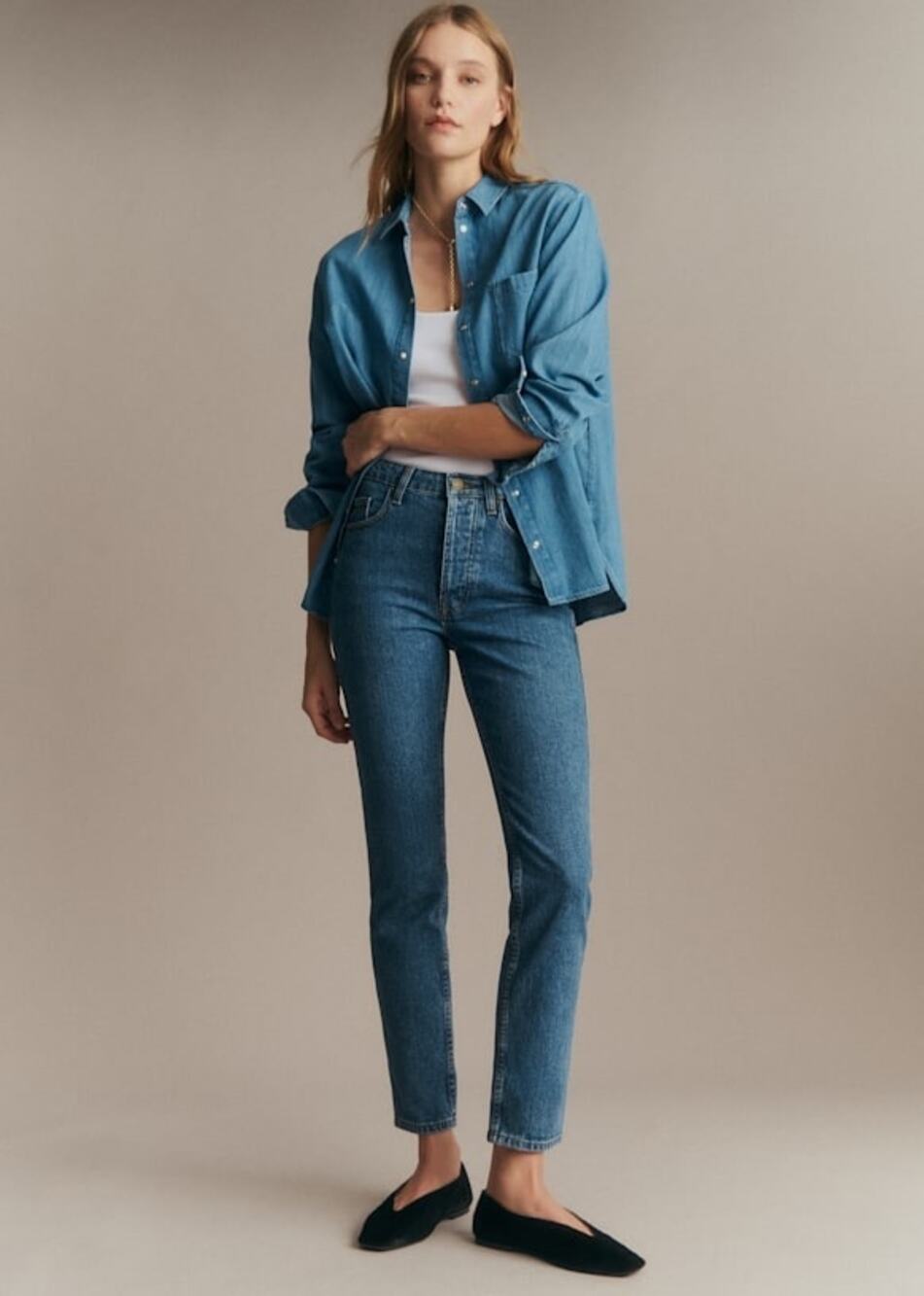 Sezane Brut Sexy Jeans in Denim Bleu Size 8 (FR 40)